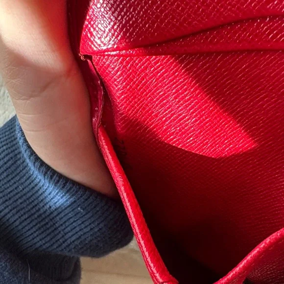 Louis Vuitton Red EPI Wallet - Picture 10 of 10
